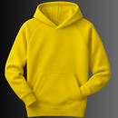 Moletom Canguru Amarelo Básico