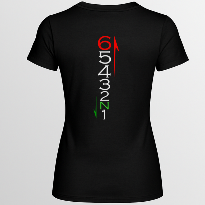 Camiseta Feminina 1 a 6 Vertical Costas