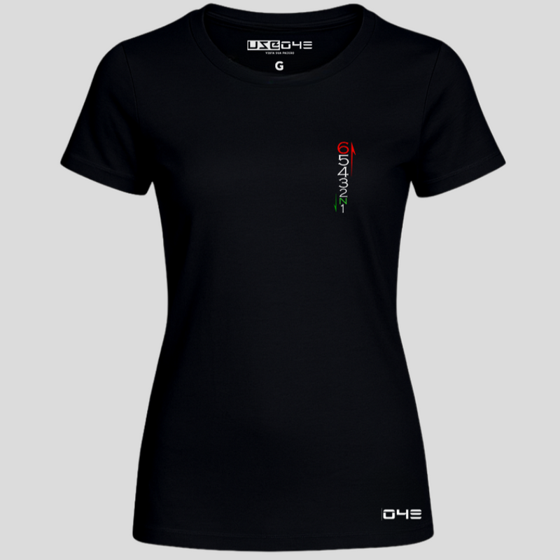 Camiseta Feminina 1 a 6 Vertical Costas