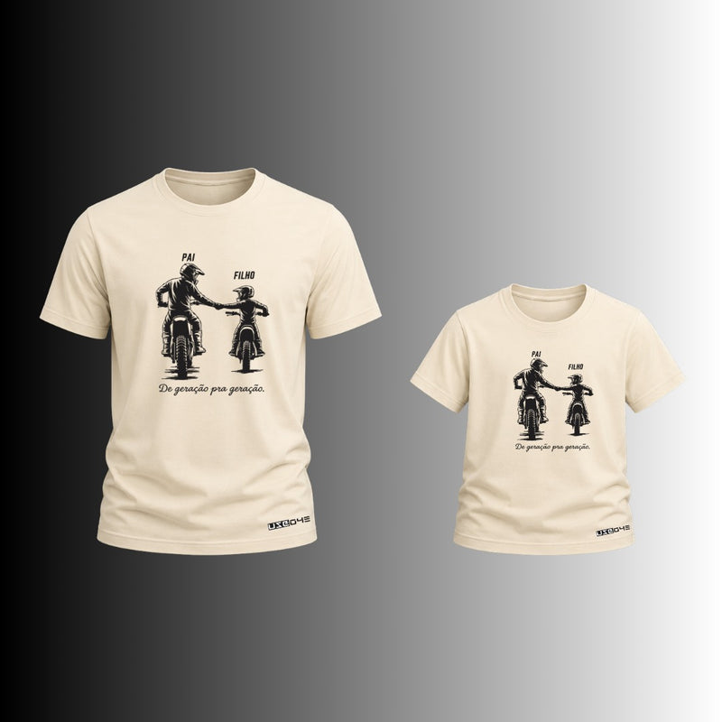 Camiseta de Geração para Geração Pai e Filho