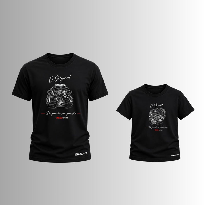 Camiseta Motor VW Pai e Filho