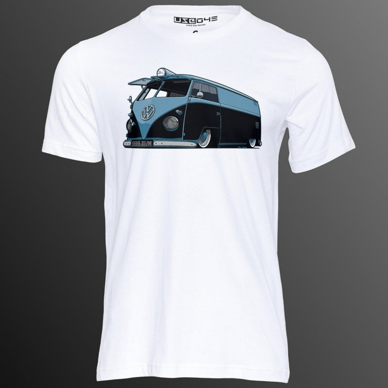 Camiseta Kombi Azul e Preta - Use048